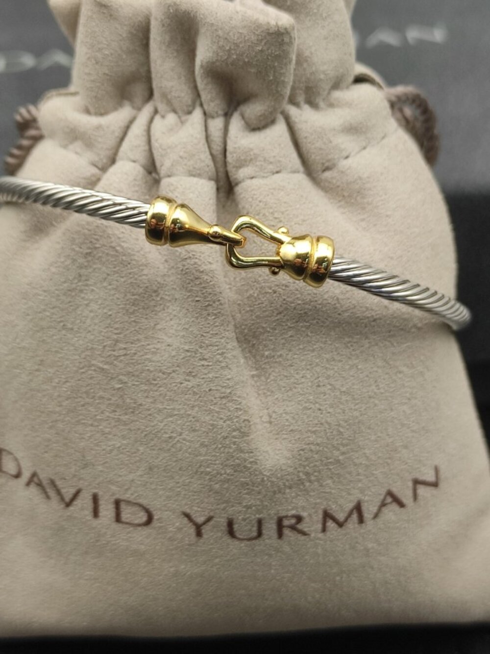 David Yurman 925 Silver Bracelet with Original Pouch - Picture 2 of 5